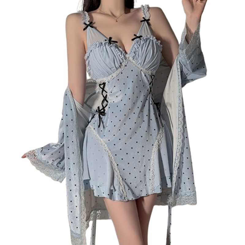 Baby Gown Nightwear - Sexy Lingerie Velvet Lace Sweet Heart