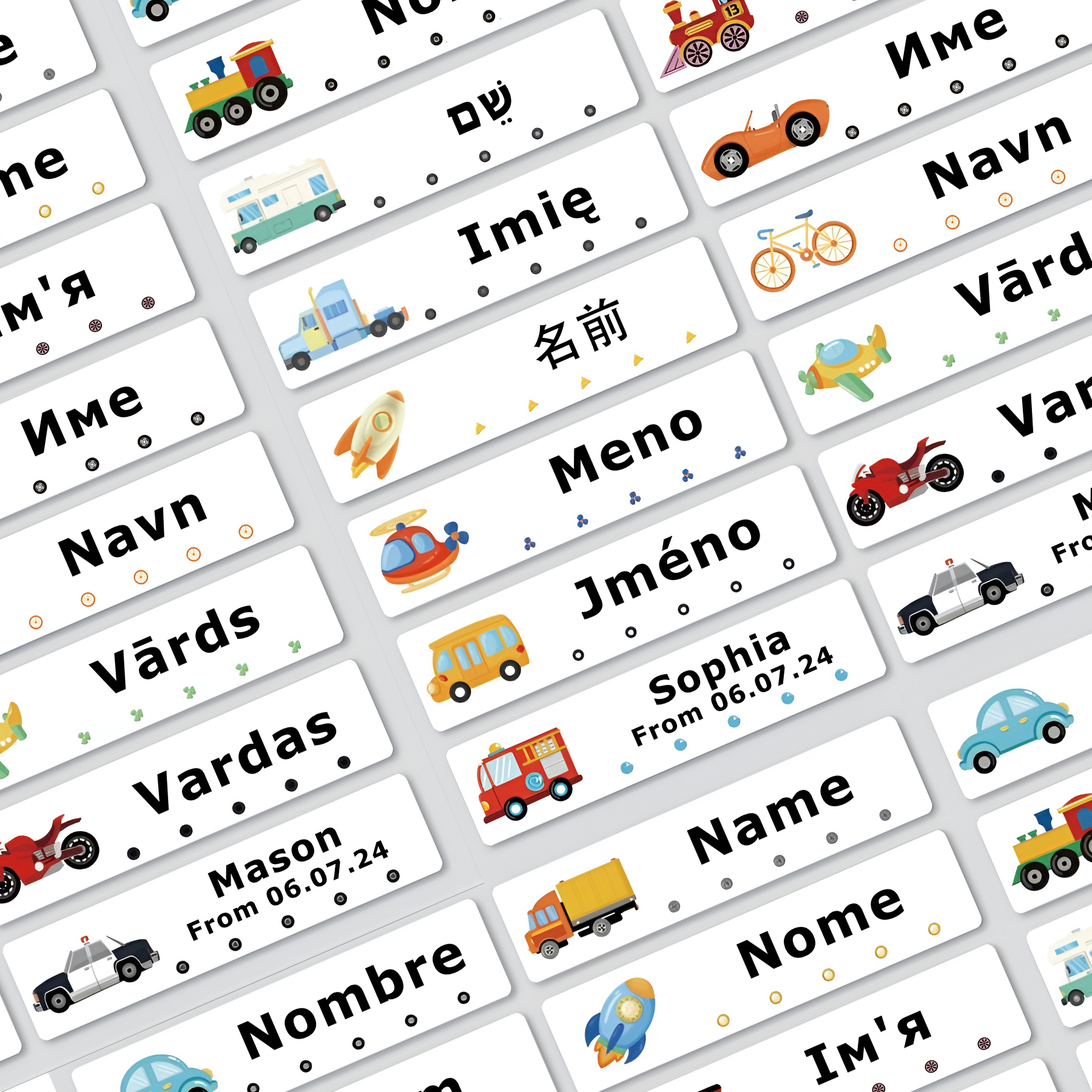 Baby Clothing Labels - 80pcs Personalized Name Labels Custom Waterproof