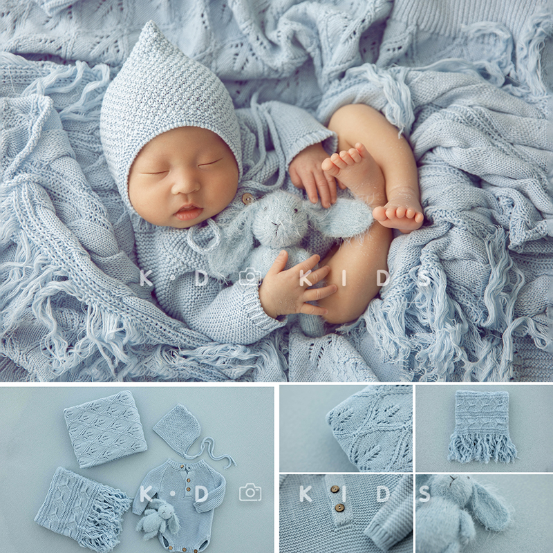 Baby Clothing Accessories - Knitted Baby Photography Clothing Hat And