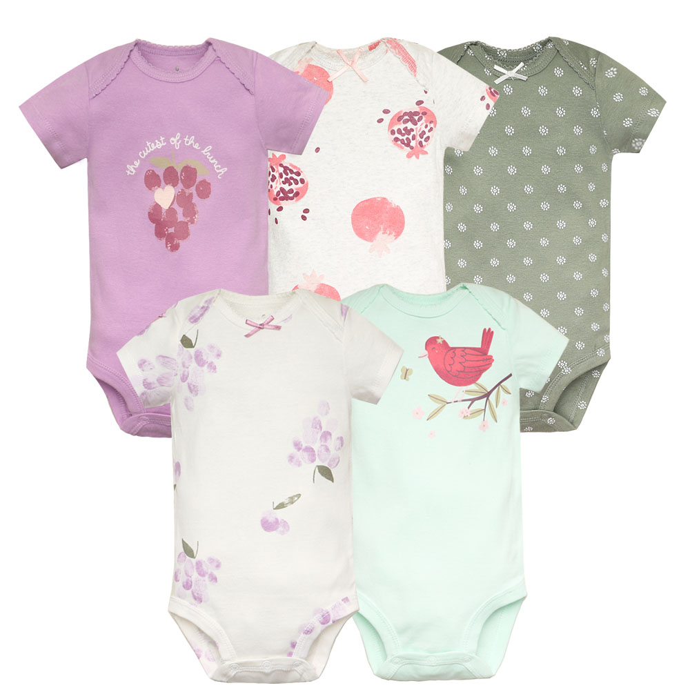 5pcs/lot Baby Bodysuit Fashion – обзор и цена Baby Clothing Gender Neutral