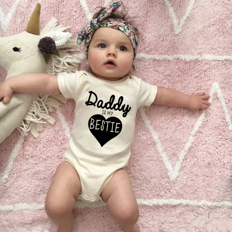 Daddy Is My Bestie Cute Baby B – обзор и цена Baby Clothing Gender Neutral
