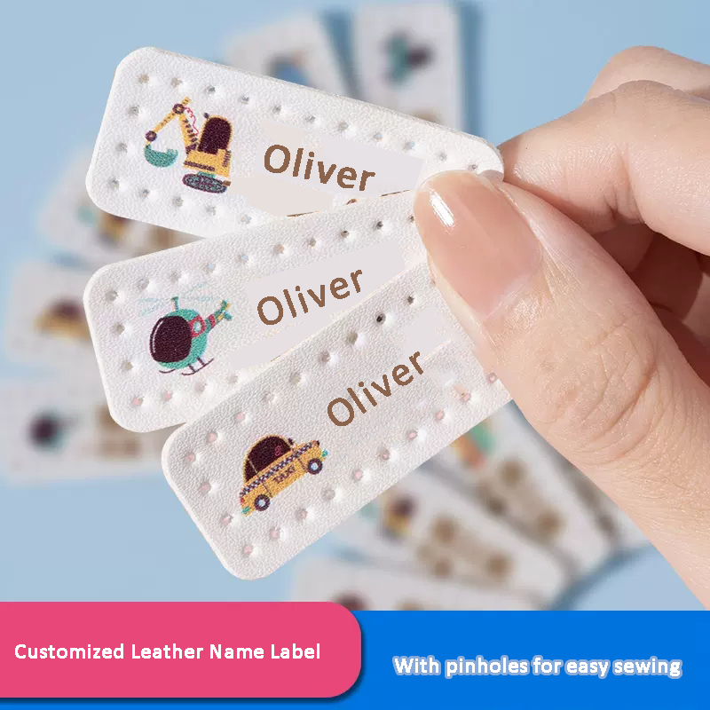 Customized Leather Laser Name  – обзор и цена Baby Clothing Labels