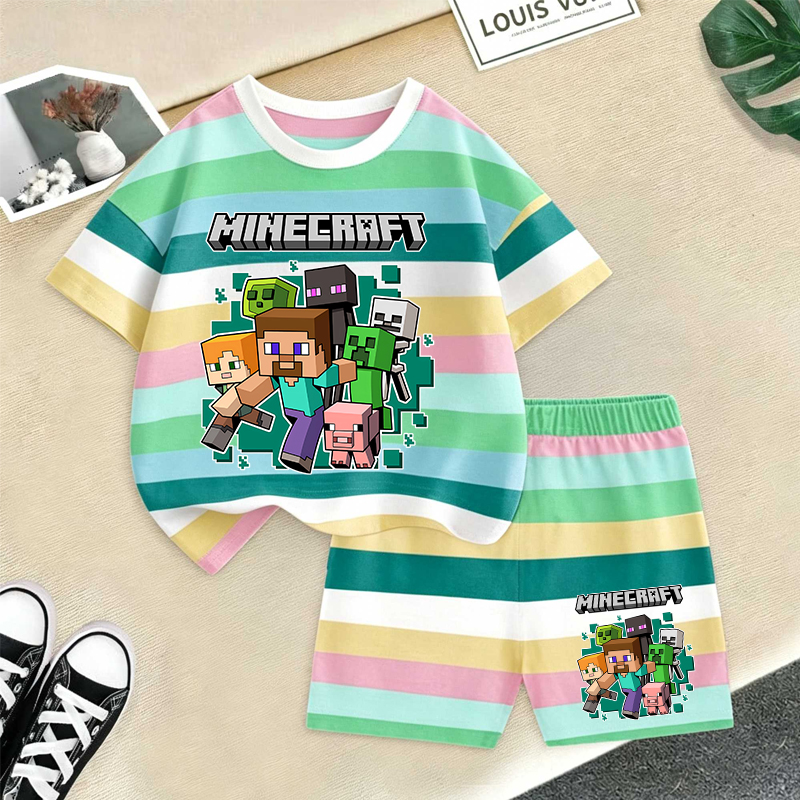 Minecrafted Girl boy Summer T  – обзор и цена Baby Clothing Accessories
