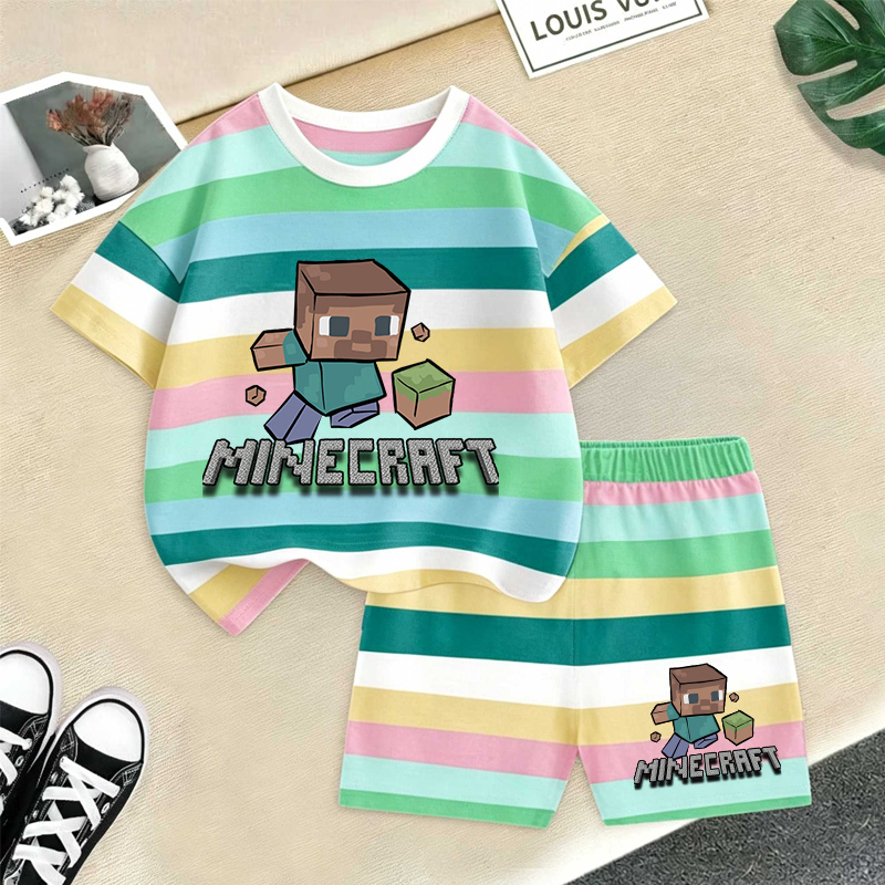 Minecrafted Girl boy Summer T  – обзор и цена Baby Clothing Accessories