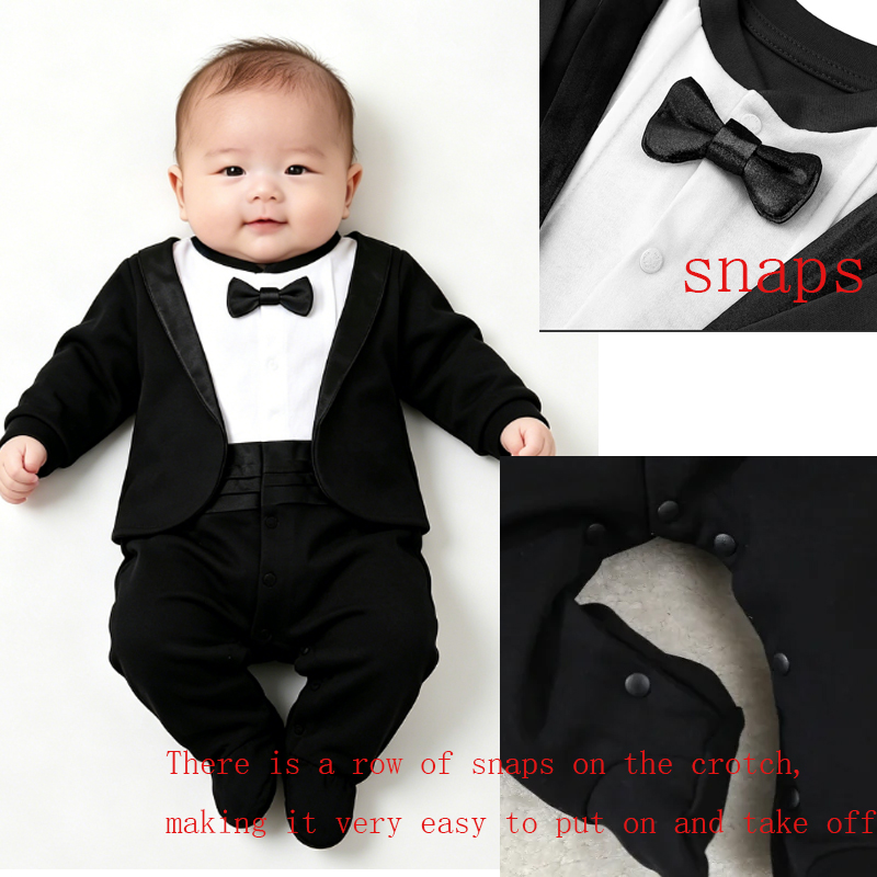 Newborn Boy Gentleman Tuxedo F – обзор и цена Baby Sleep Suit