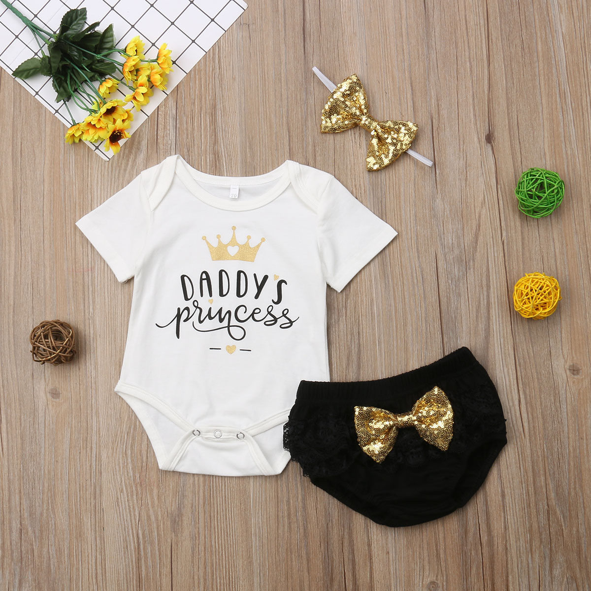 3PCS Cute Newborn Baby Girl Ou – обзор и цена Baby Clothing Stores