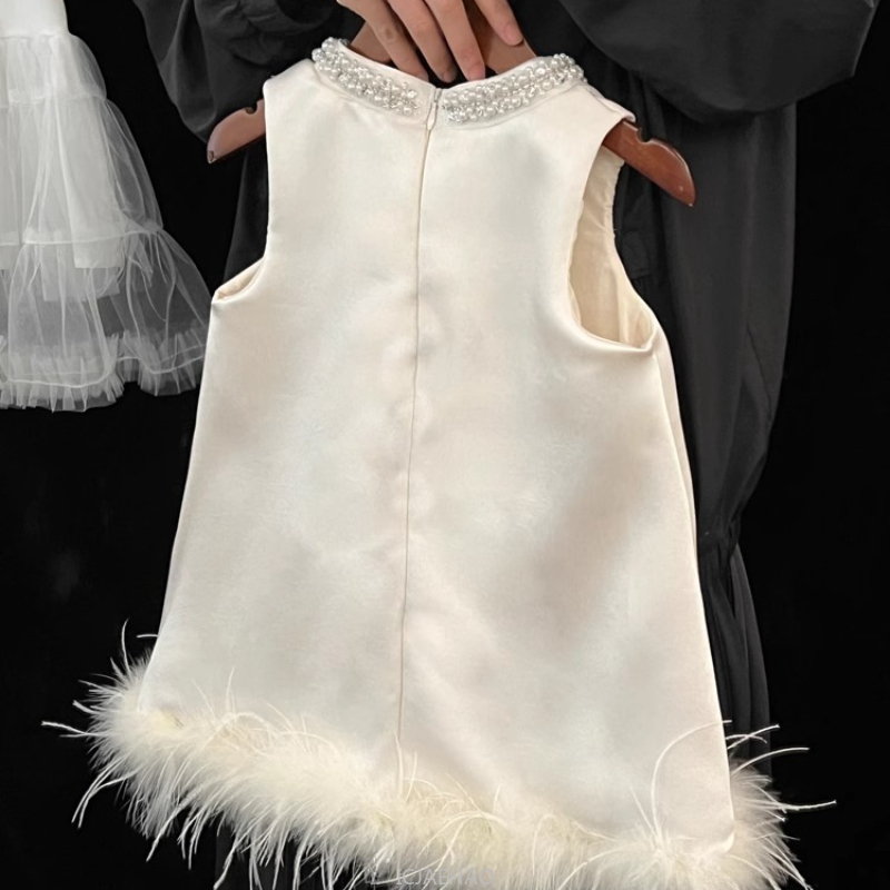 2025 New Girls Satin Feather P – обзор и цена Baby Clothing Accessories