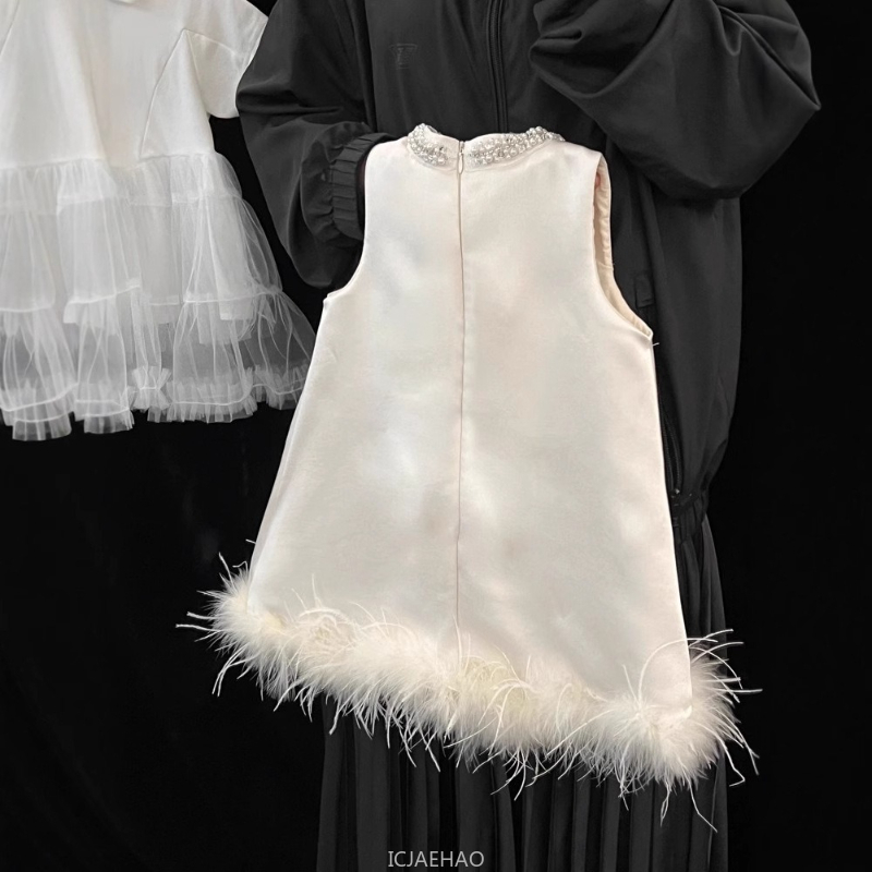 2025 New Girls Satin Feather P – обзор и цена Baby Clothing Accessories
