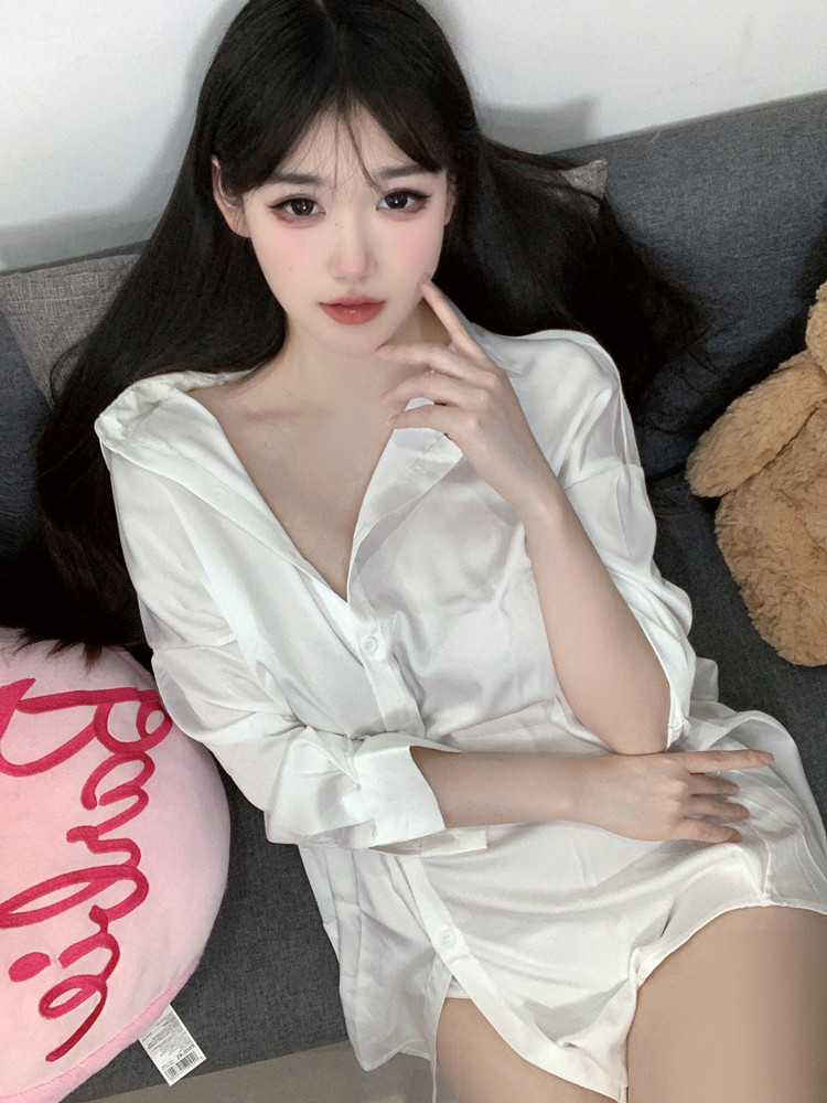 Fashion White Color Shirt Pers – обзор и цена Baby Gown Nightwear