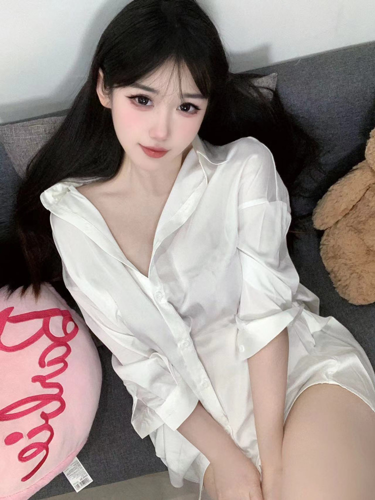 Fashion White Color Shirt Pers – обзор и цена Baby Gown Nightwear