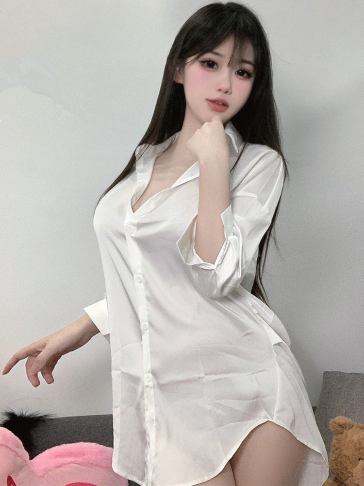 Fashion White Color Shirt Pers – обзор и цена Baby Gown Nightwear