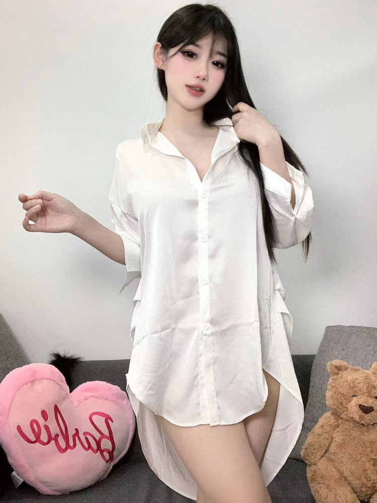 Fashion White Color Shirt Pers – обзор и цена Baby Gown Nightwear
