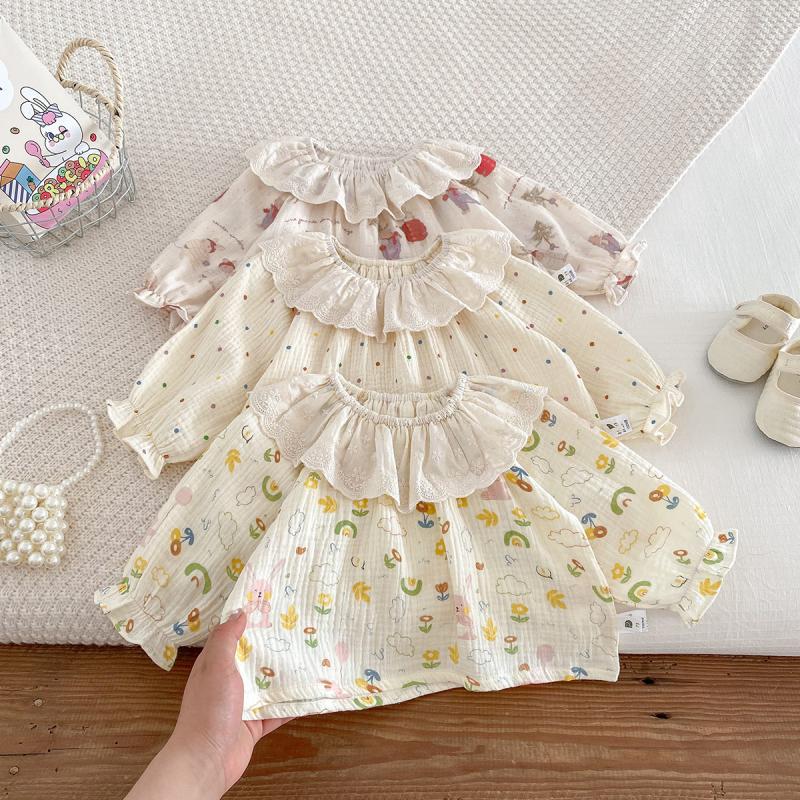 Spring Autumn Baby Girl Home C – обзор и цена Baby Clothing For Sleep