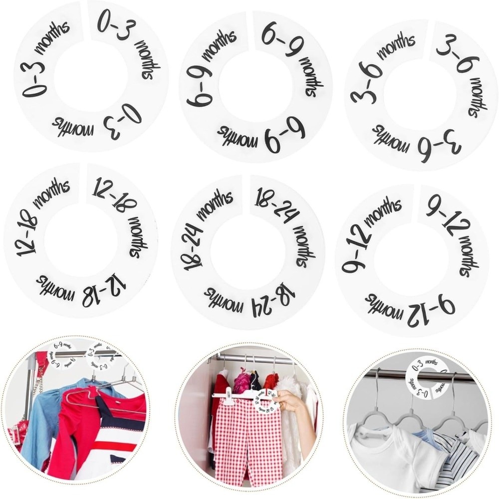 68/9Pcs Organizing Hangers Bab – обзор и цена Baby Clothing Labels