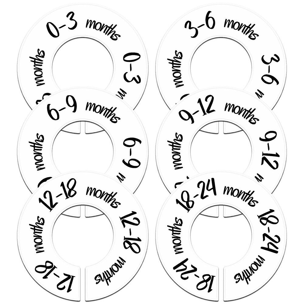 68/9Pcs Organizing Hangers Bab – обзор и цена Baby Clothing Labels