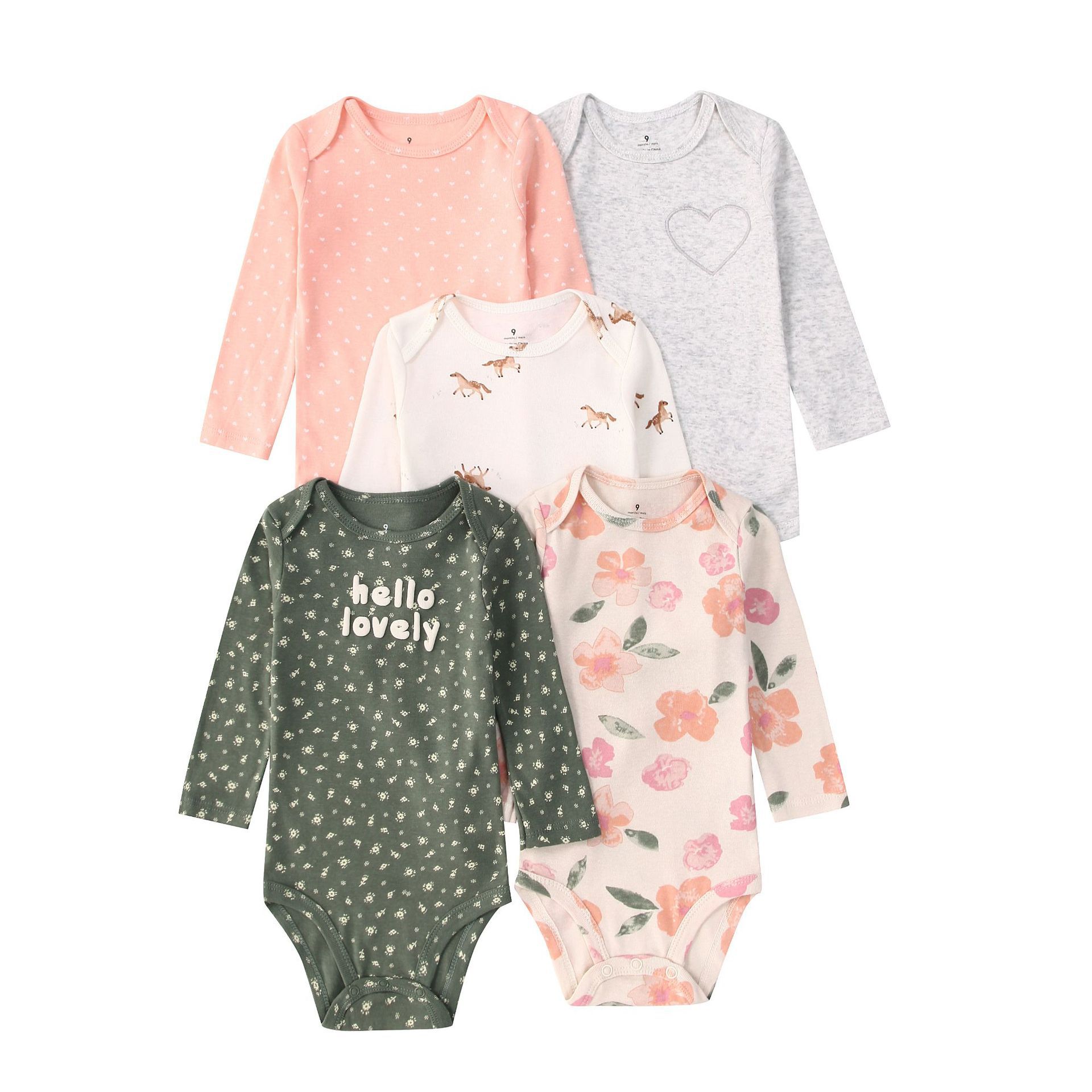 Newborn Baby Bodysuit Cotton 5 – обзор и цена Baby Clothing Gender Neutral