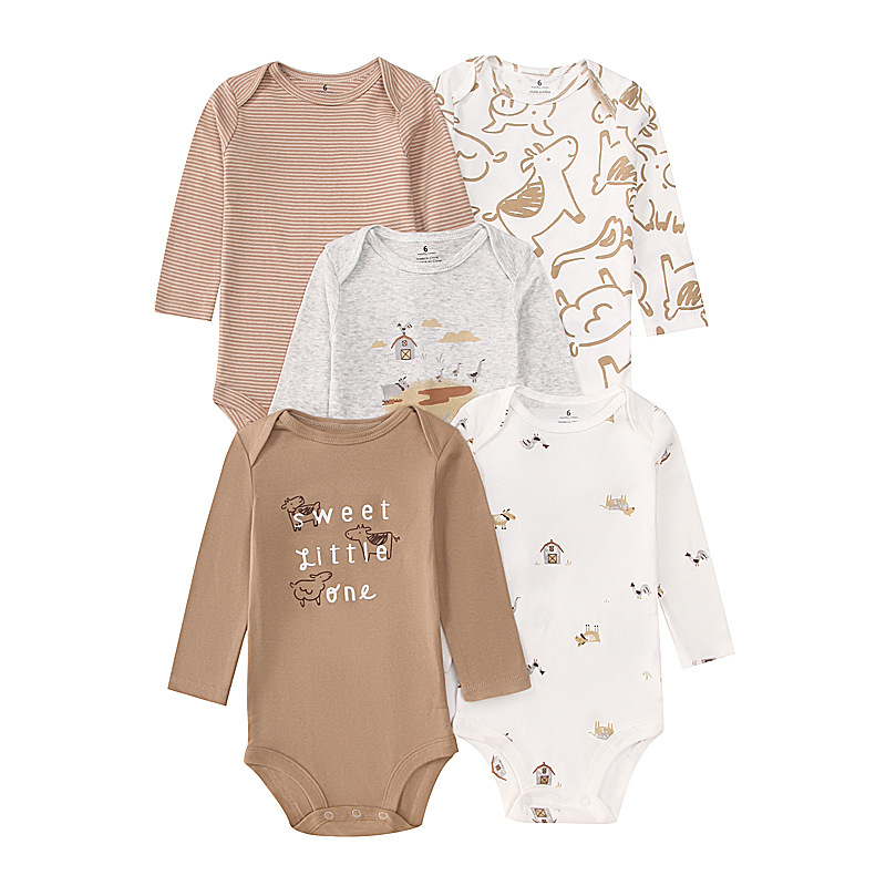 Newborn Baby Bodysuit Cotton 5 – обзор и цена Baby Clothing Gender Neutral