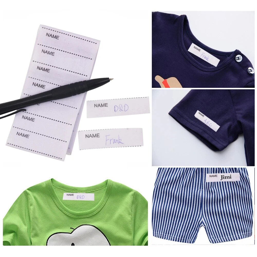 200pcs/pack White Washable Iro – обзор и цена Baby Clothing Labels