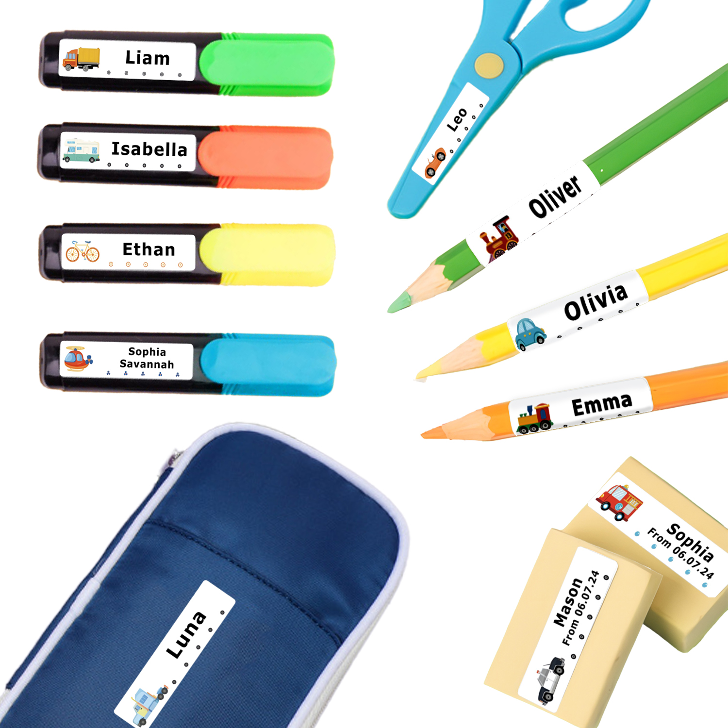 80pcs Personalized Name Labels – обзор и цена Baby Clothing Labels