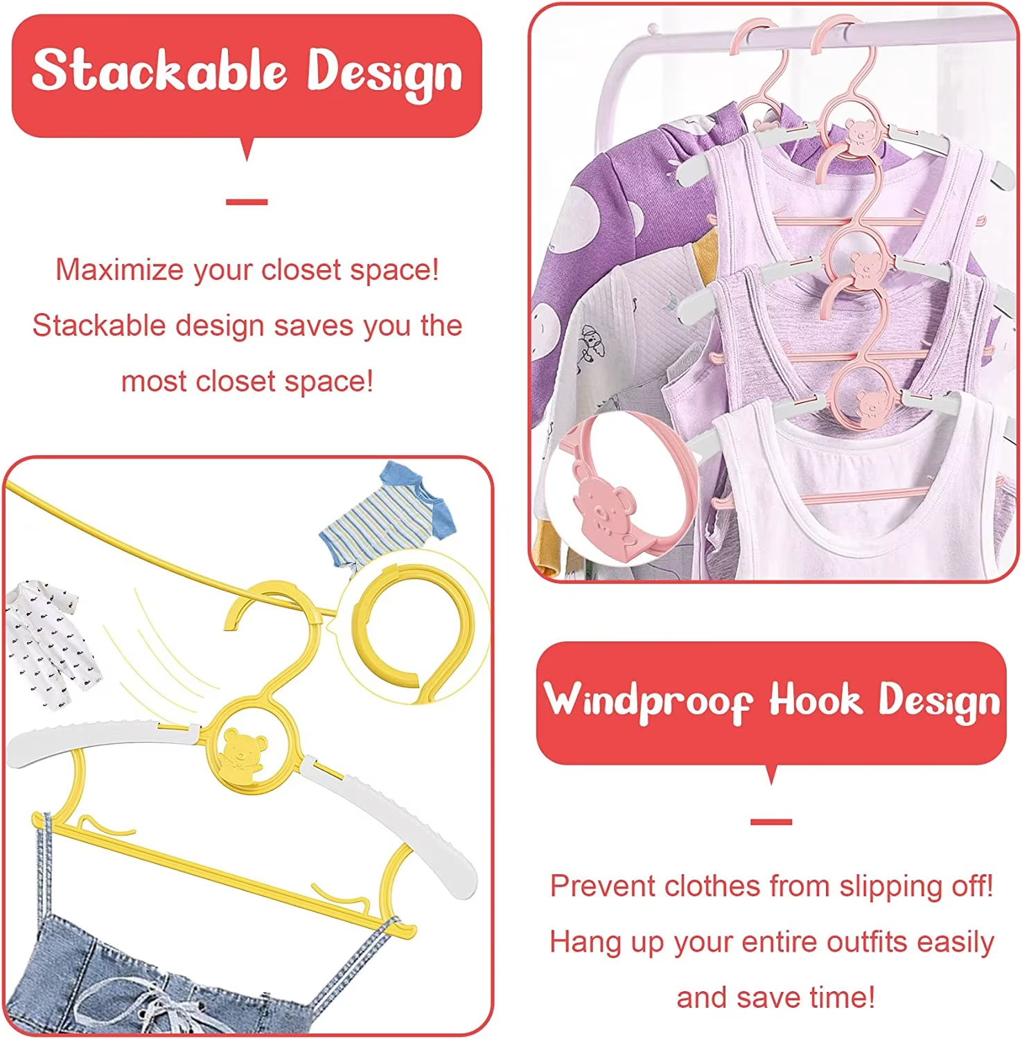 10Pack Anti-Slip Baby Clothes  – обзор и цена Baby Clothing Organizer