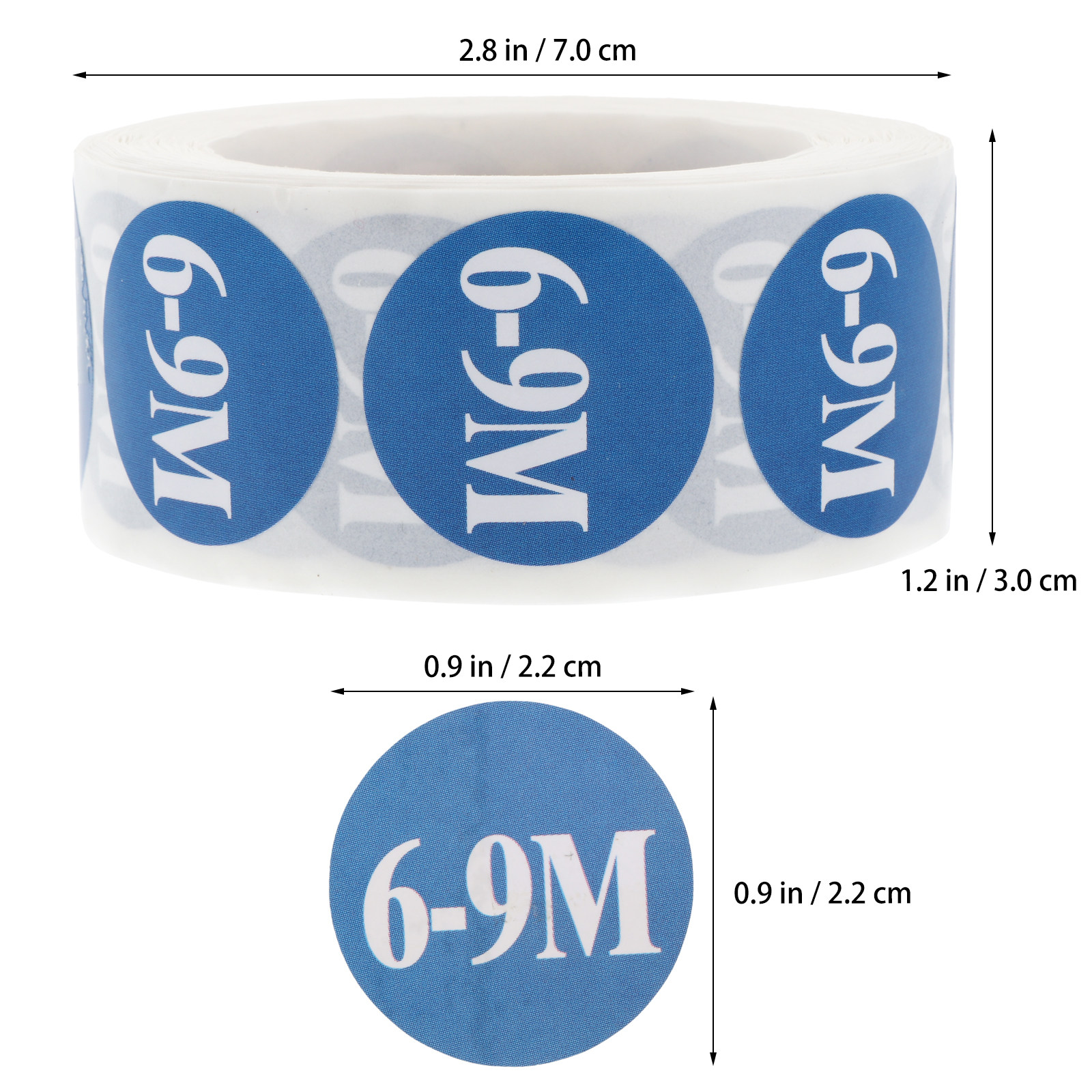 2 Rolls Clothing Size Sticker  – обзор и цена Baby Clothing Labels