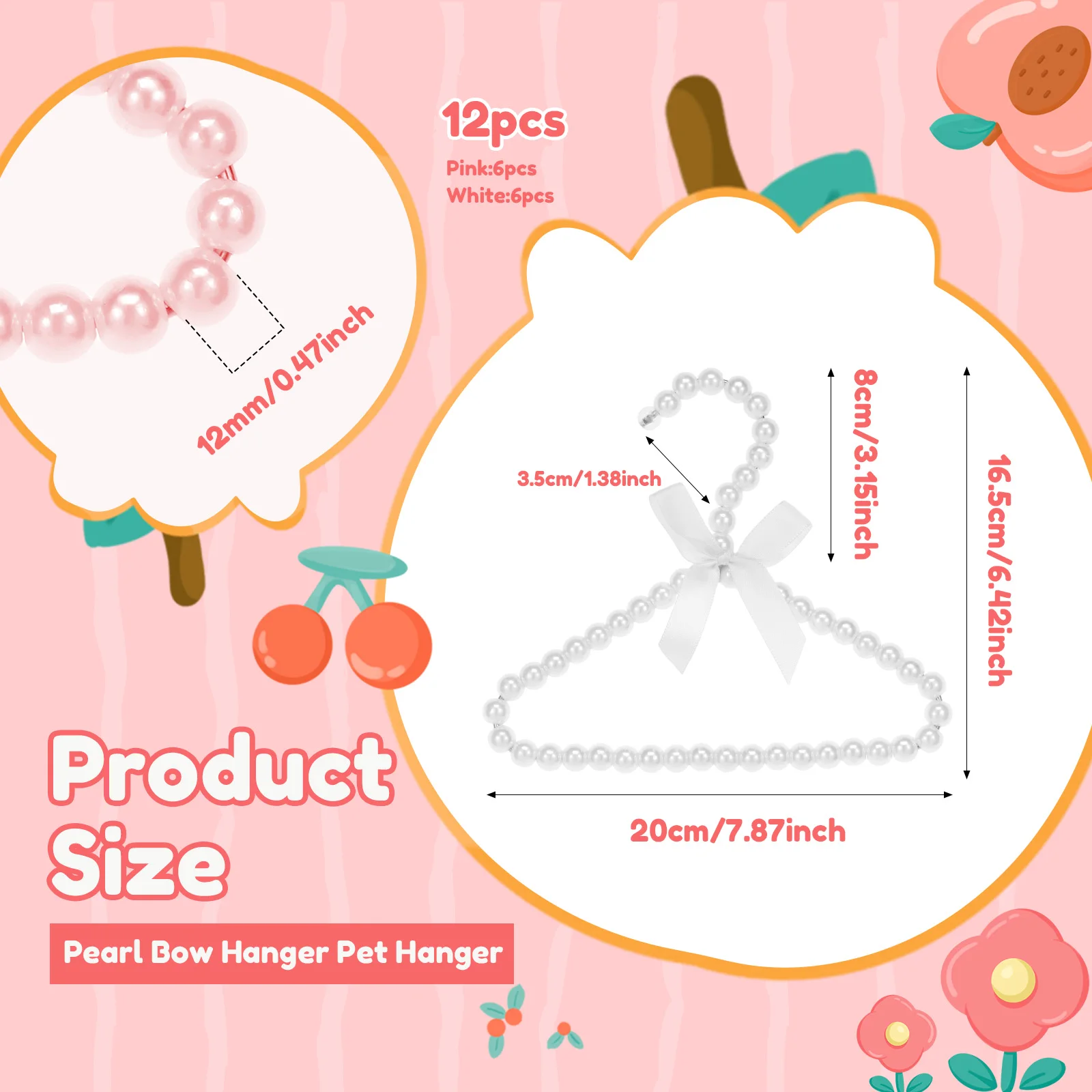 12Pcs Pearl Hanger Kids with E – обзор и цена Baby Clothing Dividers