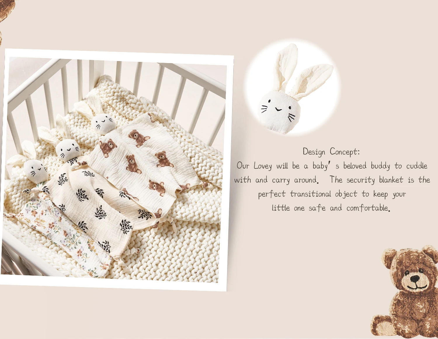 Baby Soothing Towel: Soft Rabb – обзор и цена Baby Clothing Fabric