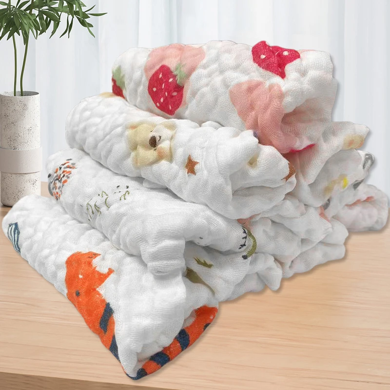 5pcs Baby Muslin Washcloths Bu – обзор и цена Baby Clothing Fabric