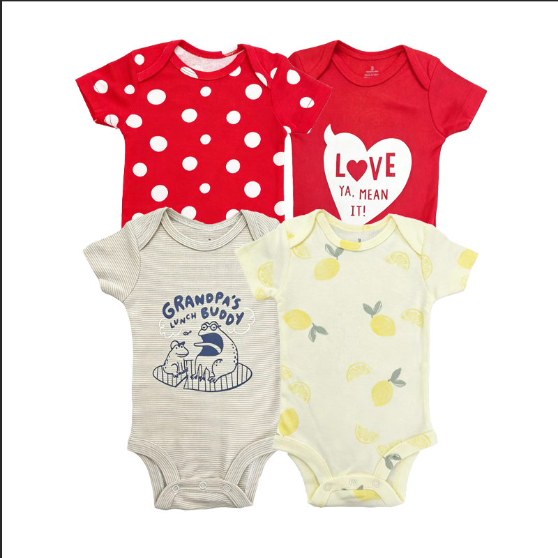 4PCS/LOT Cotton Baby Bodysuits – обзор и цена Baby Clothing Gender Neutral