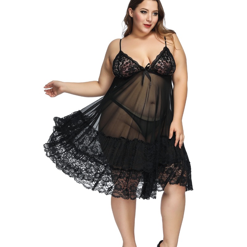 S-7XL Plus Size Sexy Strap Nig – обзор и цена Baby Gown Nightwear
