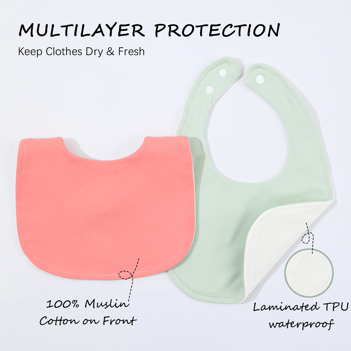 10-piece baby bib U-shaped sal – обзор и цена Baby Clothing Fabric